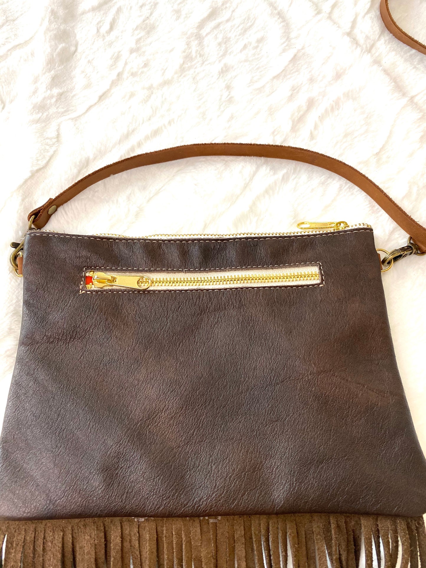 Leather crossbody